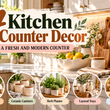 17 Kitchen Counter Decor for a Fresh and Modern Counter Kitchen Counter Decor