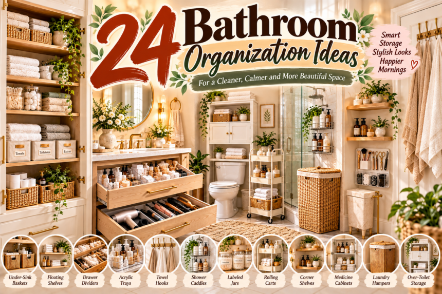 24 Bathroom Organization for a Peaceful Bedroom Retreat Bathroom Organization